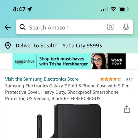 Samsung Galaxy Z fold 3 phone case with S pen - Picture 2 of 2